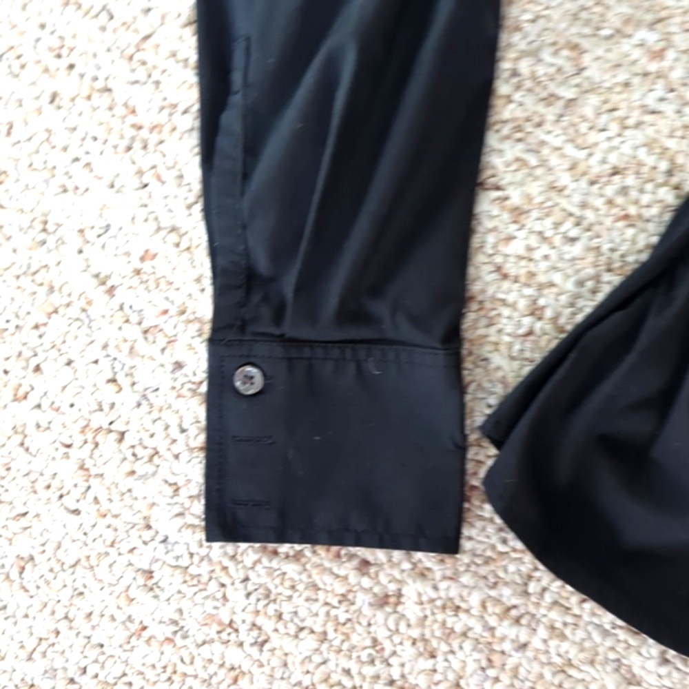 Express Design Studio Stretch Surplus Blouse, Bla… - image 8